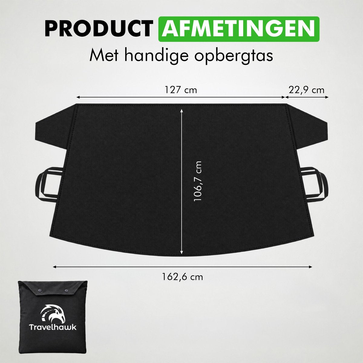 Productafmetingen van de Small deken inclusief opbergtas