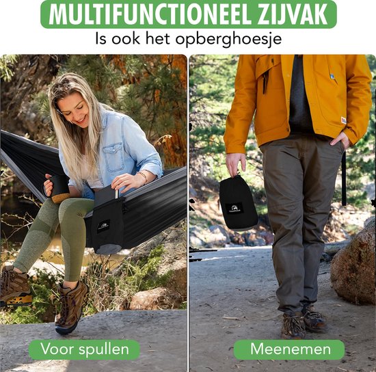 Travelhawk Hangmat – 2 Persoons Ultra Licht & Sterk