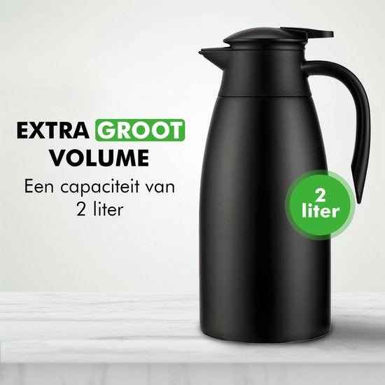 Travelhawk Thermoskan – 2 Liter Roestvrij Staal Vacuüm