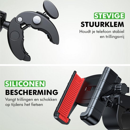 Travelhawk GSM-houder Fiets – Universale Telefoonhouder Stuur & Waterbestendig