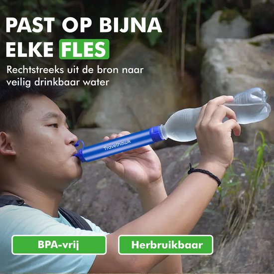 Travelhawk Waterfilter 4000L – Draagbaar Outdoor & Survival Waterfilter