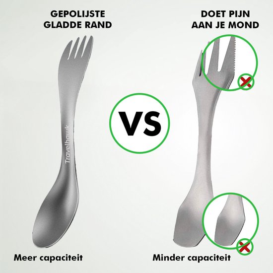 Travelhawk Spork – 3-in-1 Campingbestek