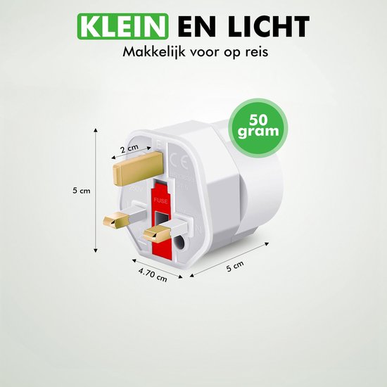 Travelhawk Reisstekker Engeland – 2 Stuks