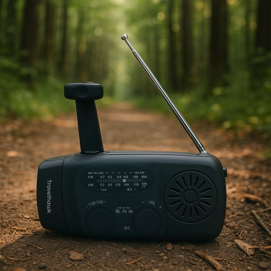 Travelhawk Noodradio – Met Zonnepaneel en Powerbank