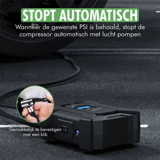 Travelhawk Compressor / Bandenpomp – Elektrisch & Draagbaar