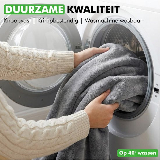 Fleece deken dubbellaagse structuur