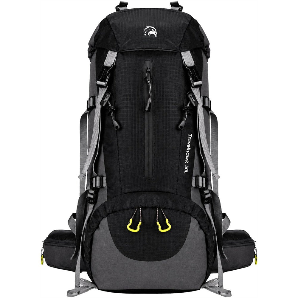 Zwarte Travelhawk backpack 50 liter