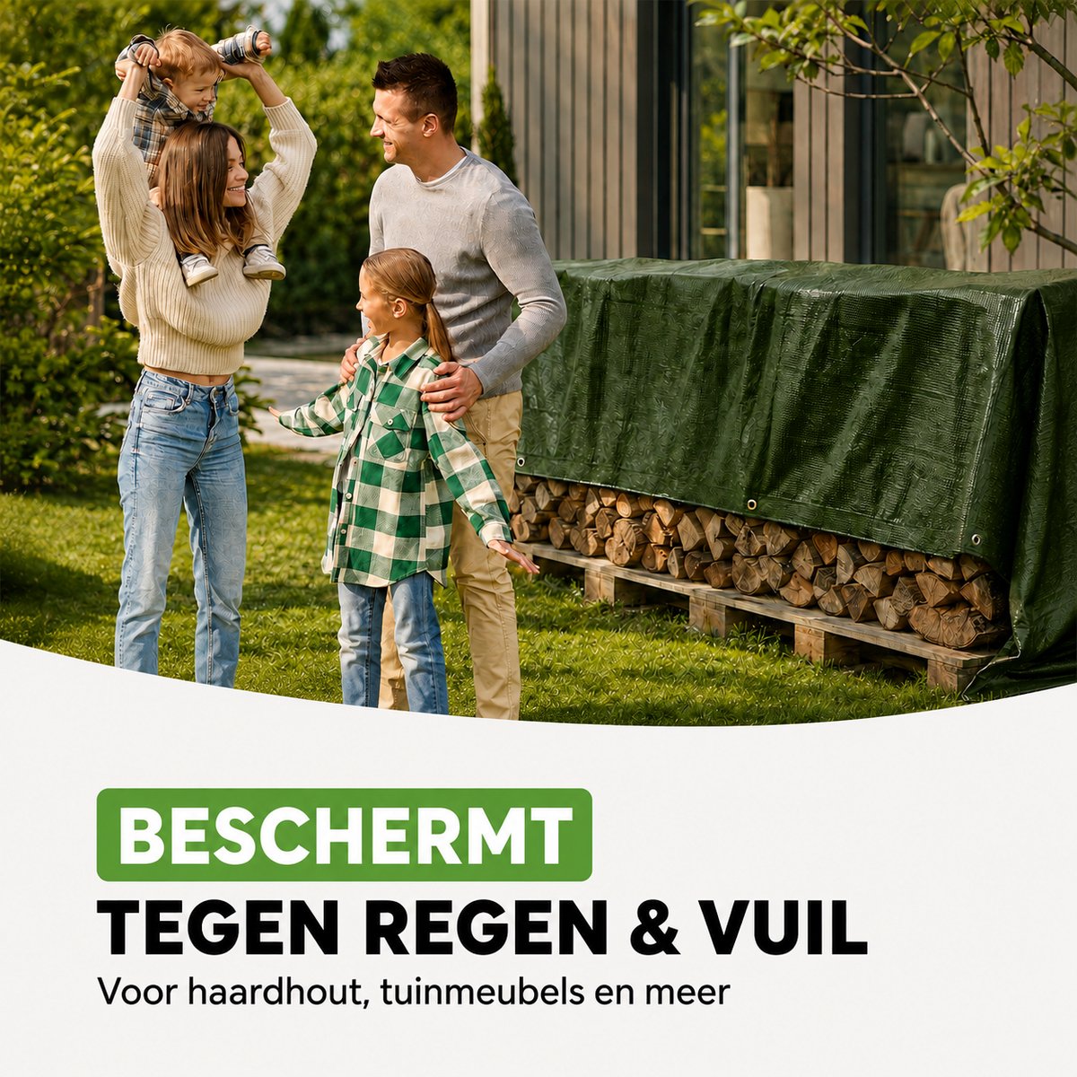 Groen dekzeil 2x3 meter van Travelhawk