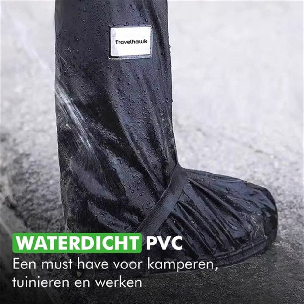 Travelhawk overschoenen waterdicht zwart