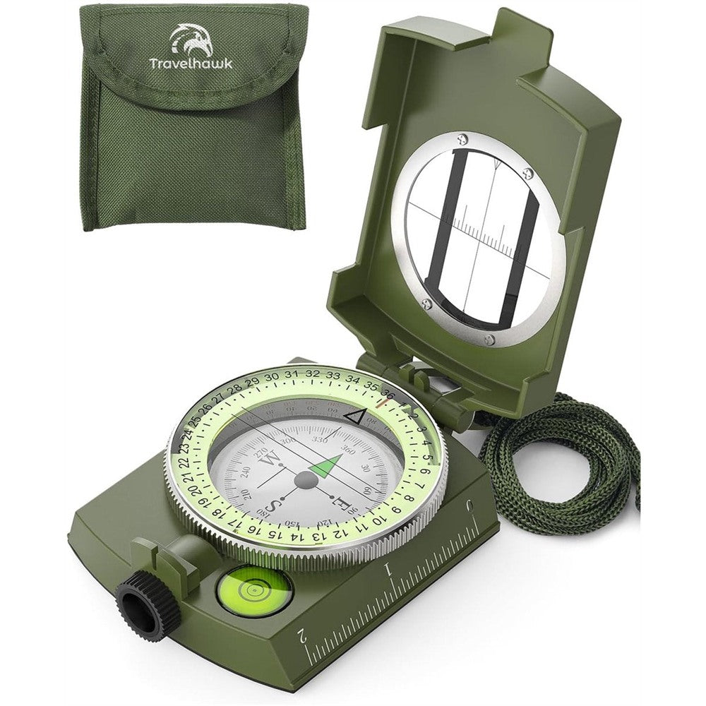 Travelhawk professioneel marskompas groen