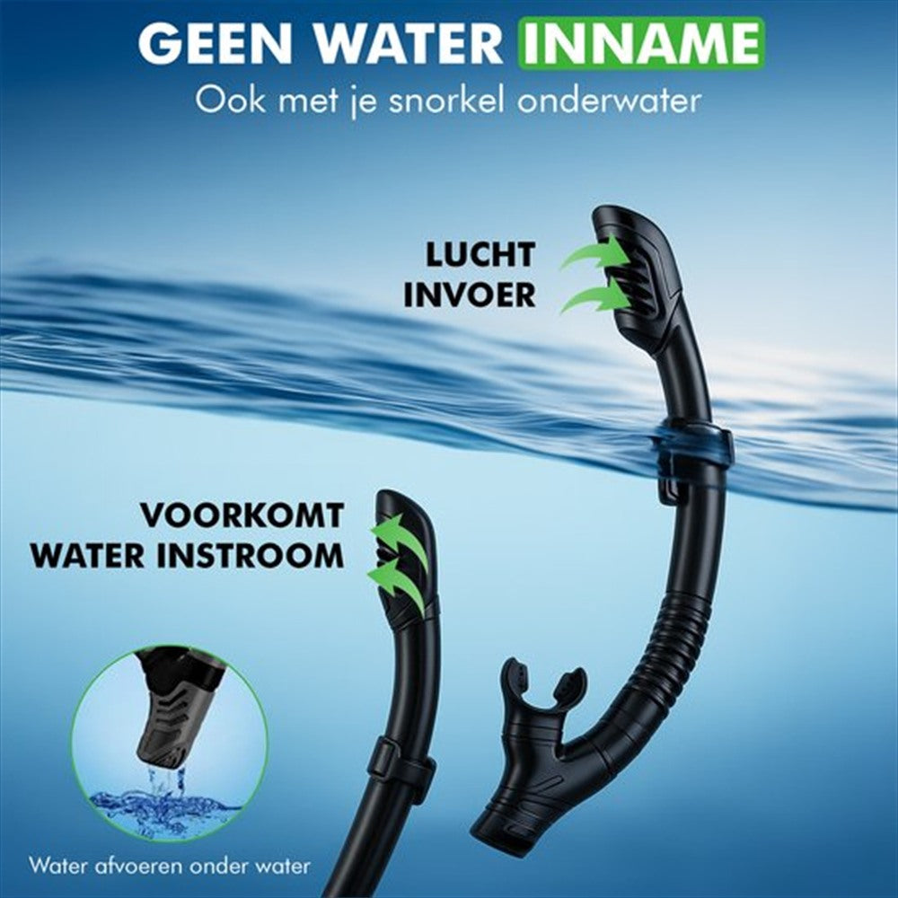 Travelhawk snorkelset masker en snorkel