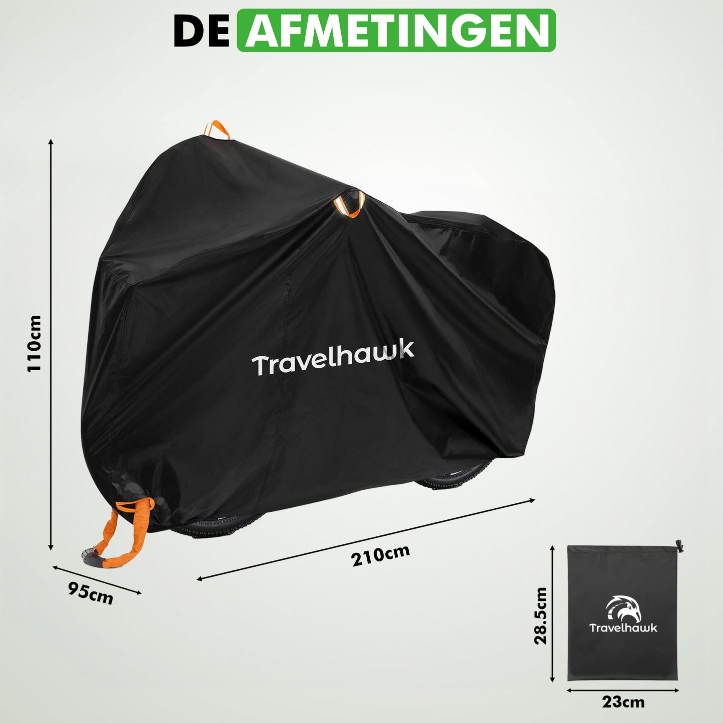 Travelhawk Fietshoes Waterdicht – Universele Beschermhoes voor Fiets