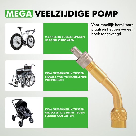 compacte travelhawk mini pomp voor alle ventielen