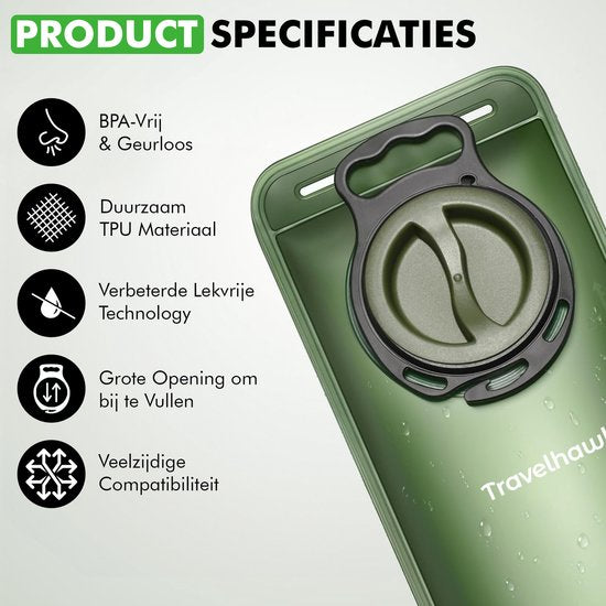 draagbare travelhawk watercontainer met handgreep