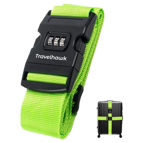 Travelhawk Kofferriem – 180 cm Bagageriem met Cijferslot