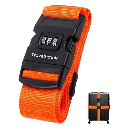 Travelhawk Kofferriem – 180 cm Bagageriem met Cijferslot