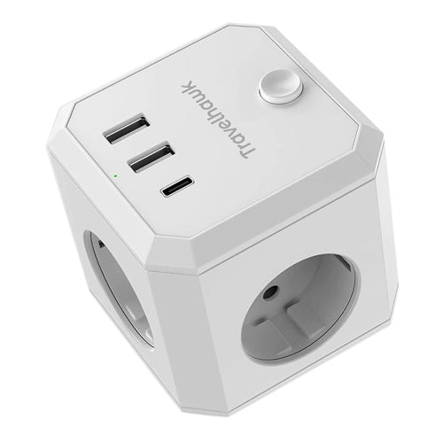 powercube travelhawk met vier stopcontacten
