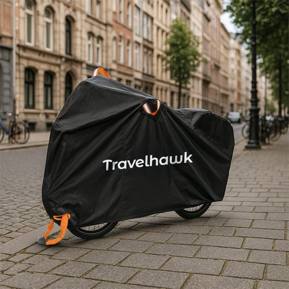 travelhawk beschermhoes fiets tegen regen en zon