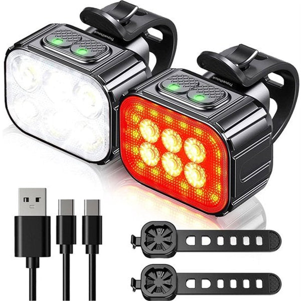 travelhawk fietsverlichting set led usb oplaadbaar