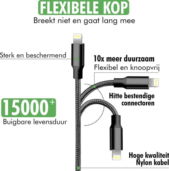 travelhawk kabel tussen usb-a en iphone