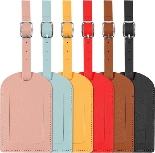 travelhawk kofferlabels set van 6 in verschillende kleuren