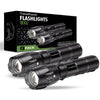 travelhawk led zaklamp 2 stuks met zoomfunctie