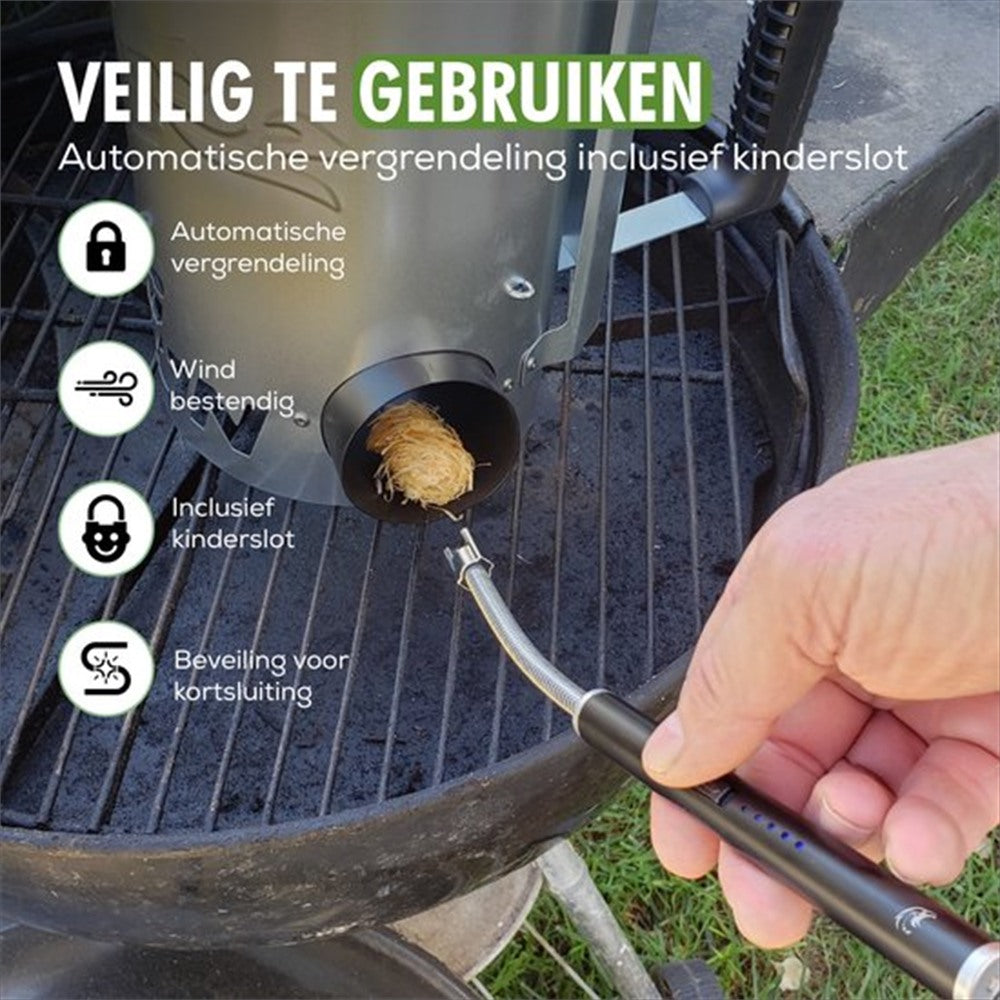 travelhawk plasma aansteker in outdoor setting