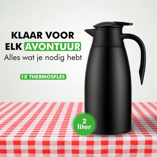 travelhawk thermoskan 2 liter rvs in keuken