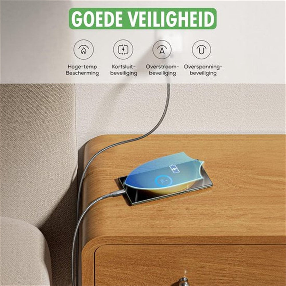 travelhawk usb 3.0 naar usb-c kabel op tafel