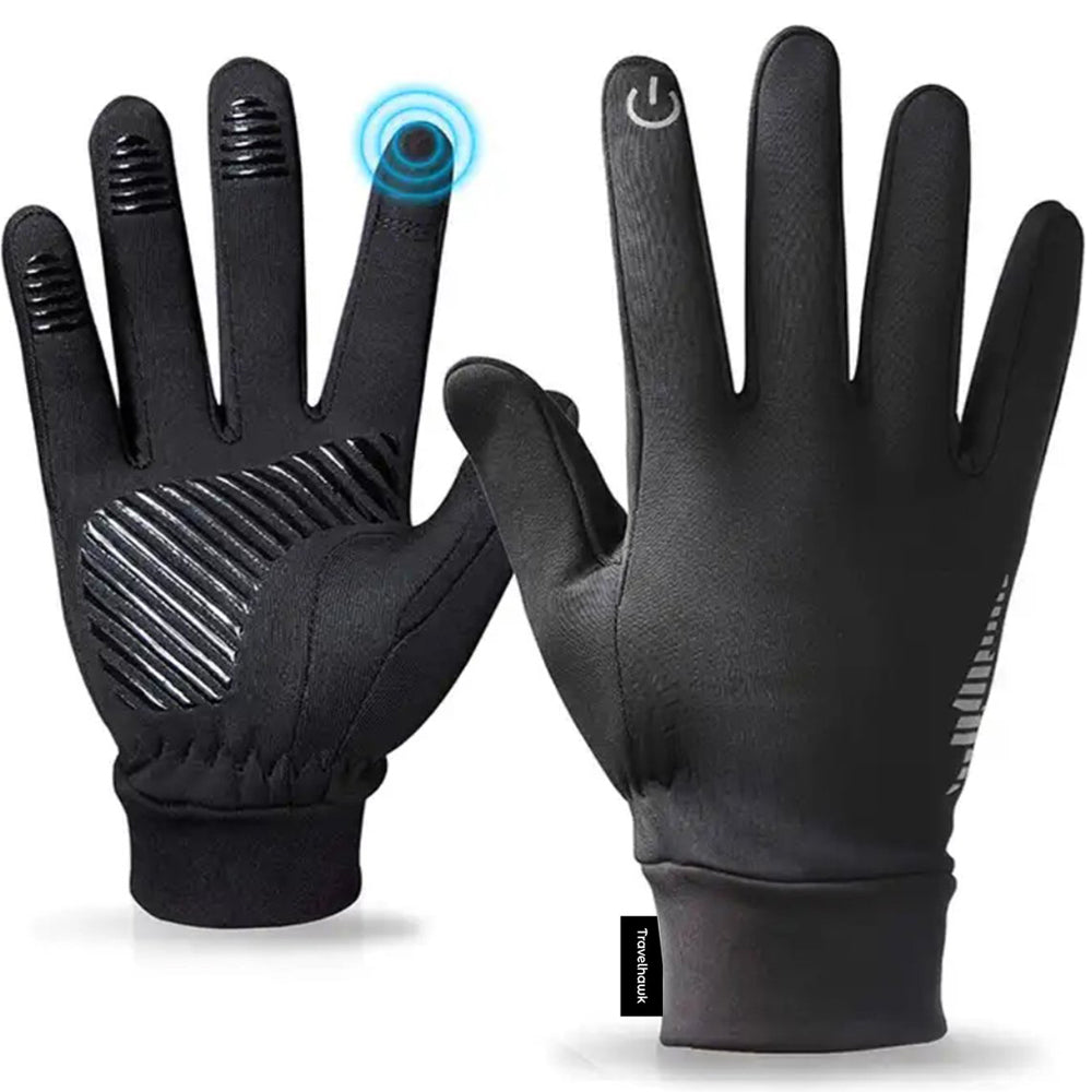 travelhawk waterdichte handschoenen zwart draagbaar