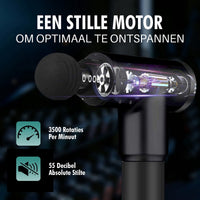 Ox massage gun in gebruik