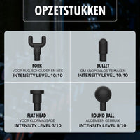 Opzetstukken van de Ox massage gun