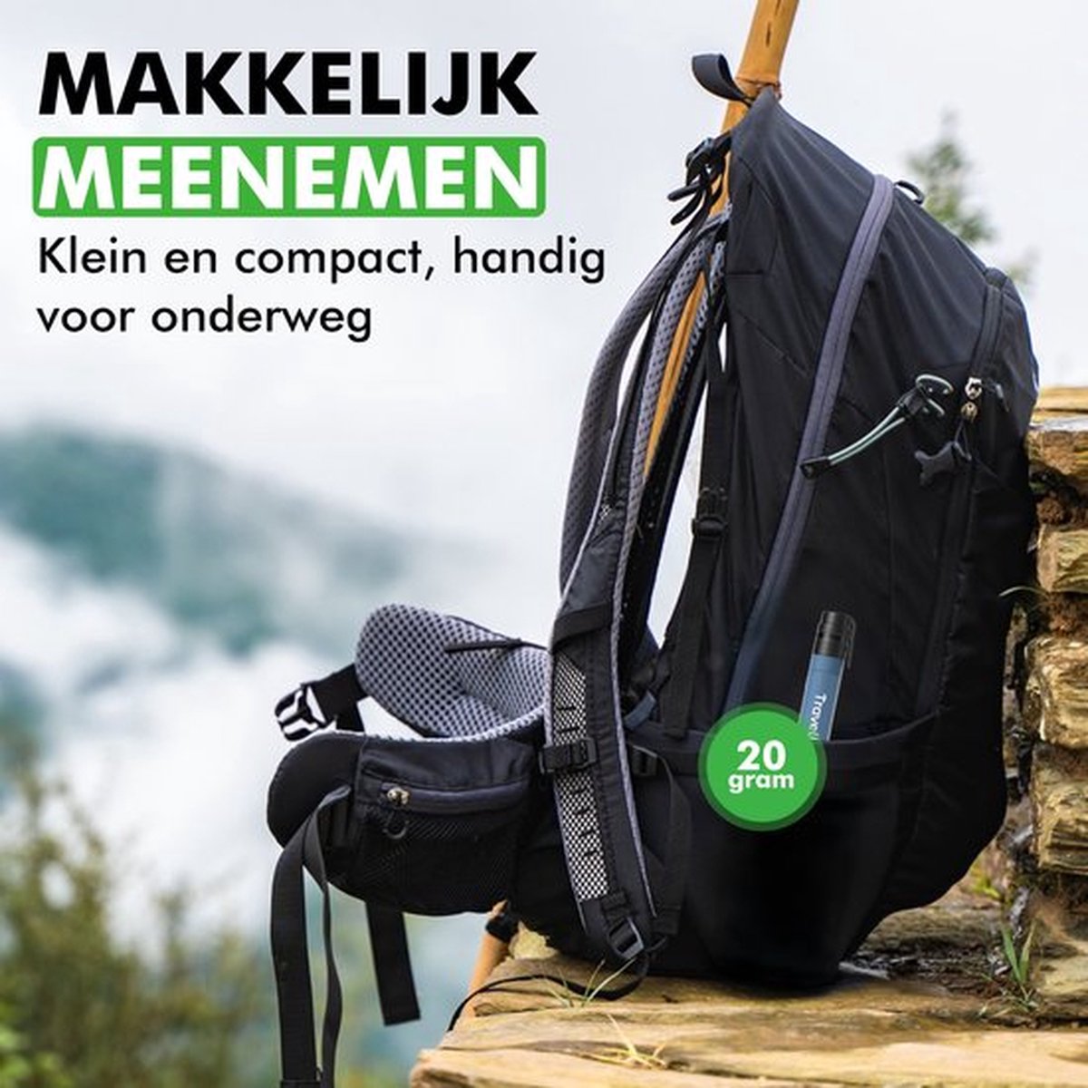 Travelhawk Waterfilter 1000L – Compact Outdoor & Survival Waterfilter