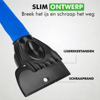 Slim ontwerp met ijsbrekertanden en een schraaprand