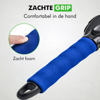 Zachte foamgreep die comfortabel in de hand ligt
