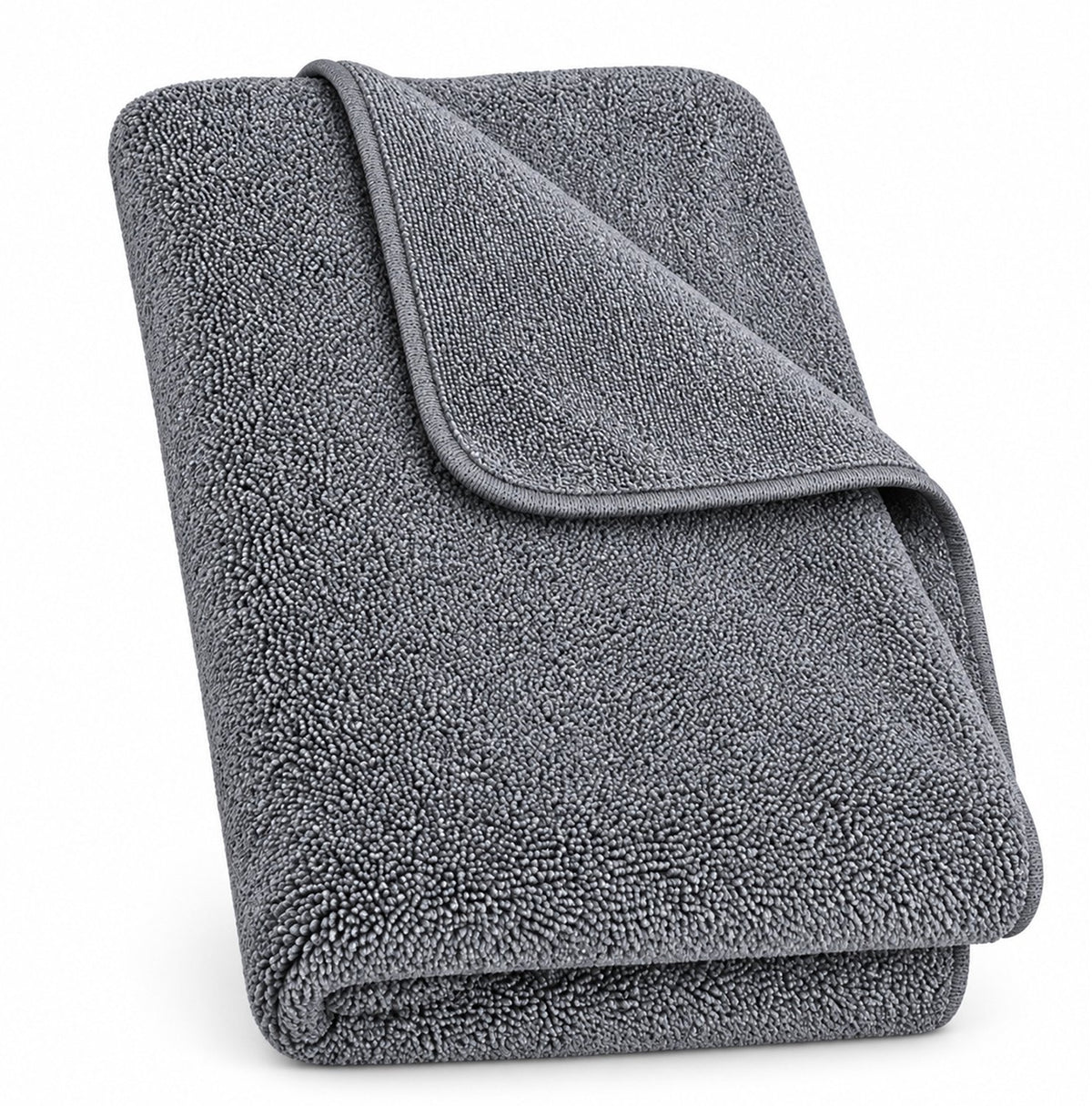 Opgevouwen grijze microvezel droogdoek van Travelhawk