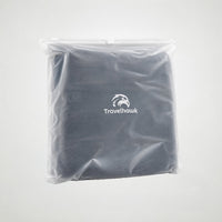 De droogdoek in de verpakking met Travelhawk-logo