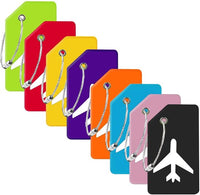 Travelhawk siliconen kofferlabels 8 stuks in meerdere kleuren