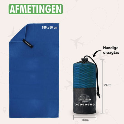 Travelhawk Microvezel Reishanddoek – Sneldrogend & Compact