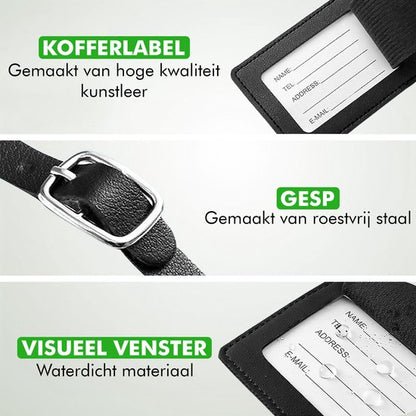 Travelhawk Kofferlabels – Set van 6 Bagagelabels