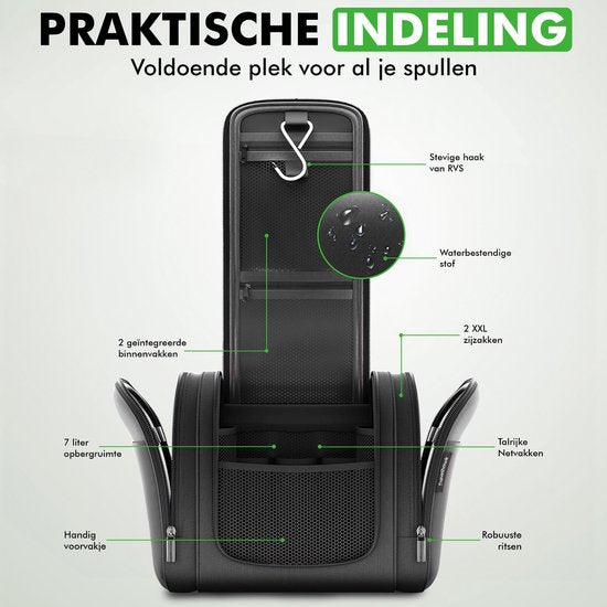 Travelhawk Toilettas – Ruime & Waterdichte Hangende Reis Toilettas