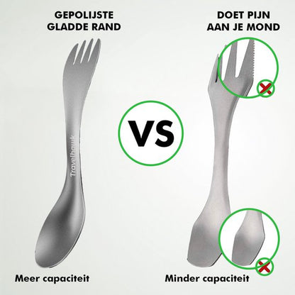Travelhawk Spork – 3-in-1 Campingbestek