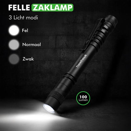 Travelhawk Zaklamp LED – Oplaadbaar & Krachtig