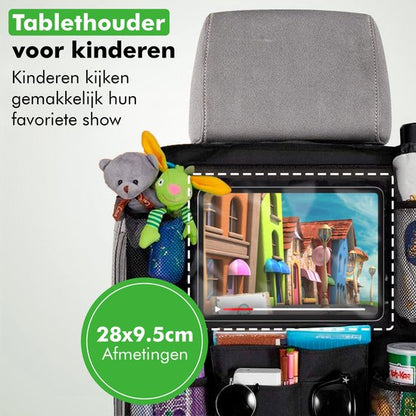 Travelhawk Auto Organizer Autostoel Kinder iPad-houder Zwart