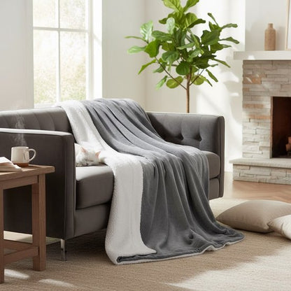 Travelhawk Fleece Deken 150×200 cm – Luxe Plaid Grijs