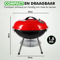 Travelhawk houtskool barbecue afmetingen
