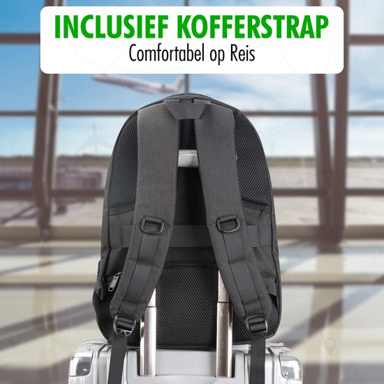 Travelhawk Rugzak – Laptop Rugzak met USB-poort