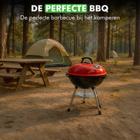 Travelhawk houtskool barbecue ingeklapt