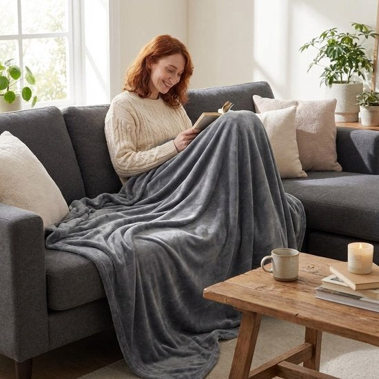 Lichtgewicht fleece deken voor onderweg