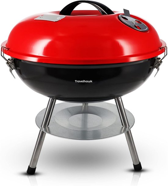 Travelhawk opvouwbare houtskool barbecue 33x33 cm